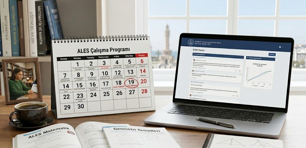 Sıfırdan başlayanlar için 3 aylık ALES çalışma programı ve düzenli çalışma masası.